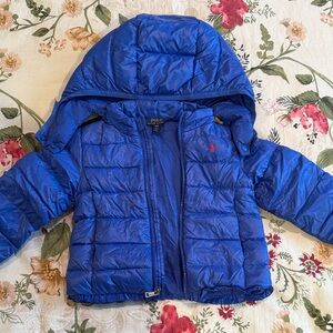 Polo by Ralph Lauren Kids Vibrant Blue Puffer Coat